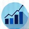 Icono de gráfico representando análisis de mercado